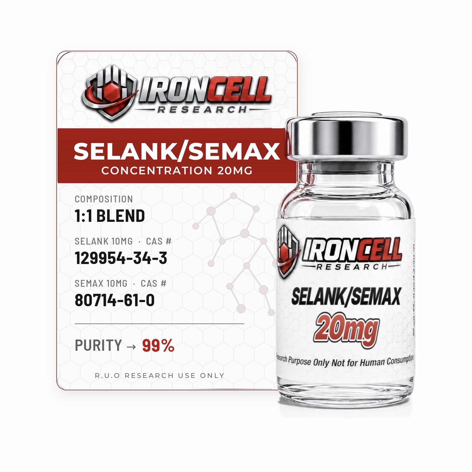 Selank/Semax Blend research compound